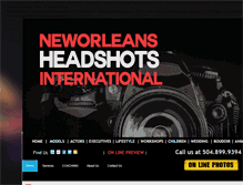 Tablet Screenshot of headshotsinternational.net